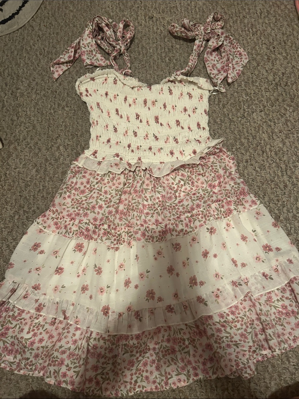 Francesca's Floral Print Sundress